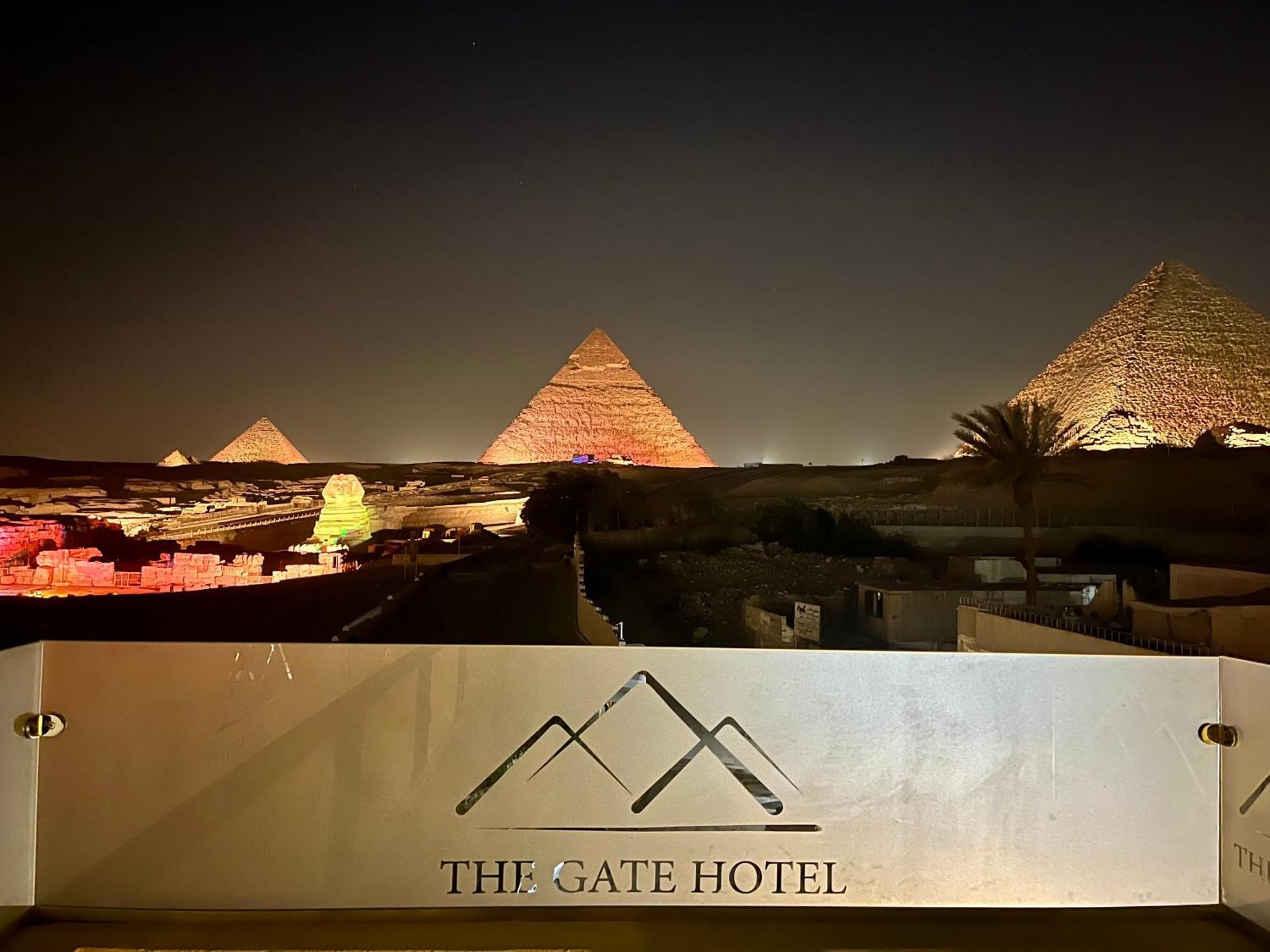 The Gate Hotel Front Pyramids & Sphinx View Kafrat al Jabal Exterior photo
